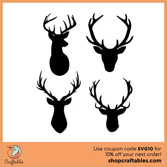 Free deer with ornaments SVG Cut File for Cricut, Silhouette, Illustrator, inkscape, t shirts