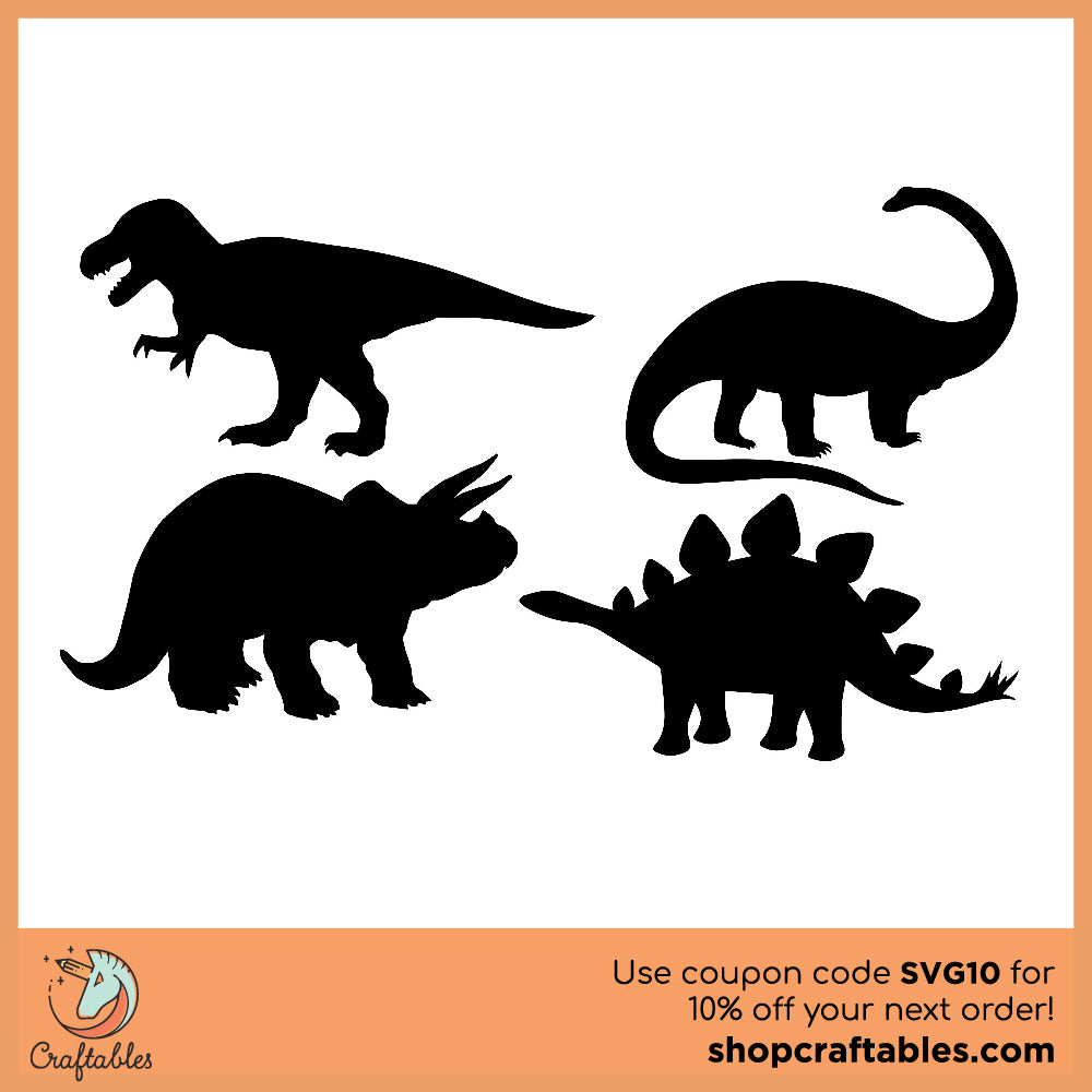 Free Dinosaur SVG Cut File