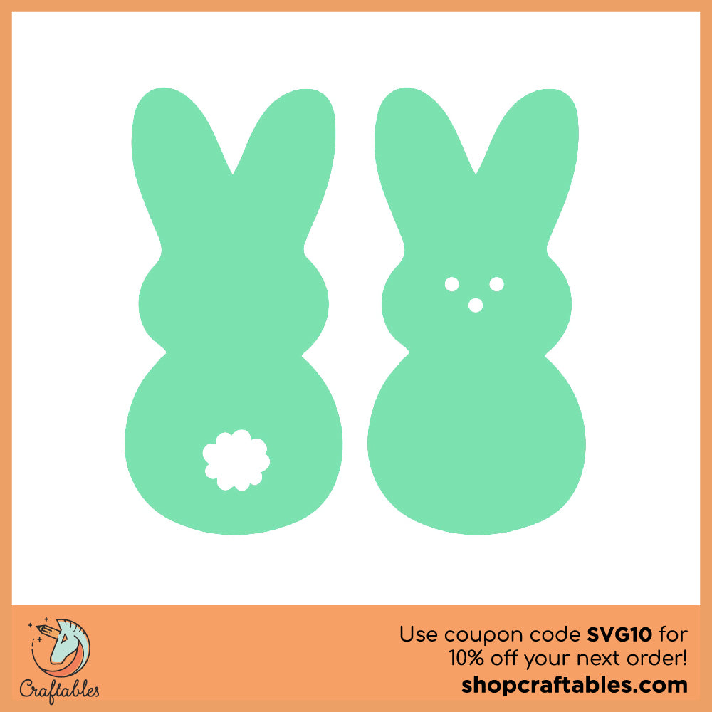 Free Bunny  SVG Cut File for Cricut, Silhouette, Illustrator, inkscape, t shirts