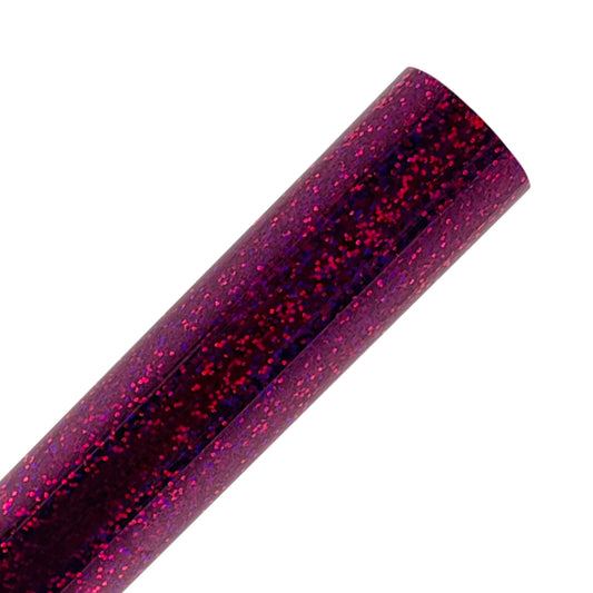 Magenta Holographic Sparkle Heat Transfer Vinyl Sheets By Craftables