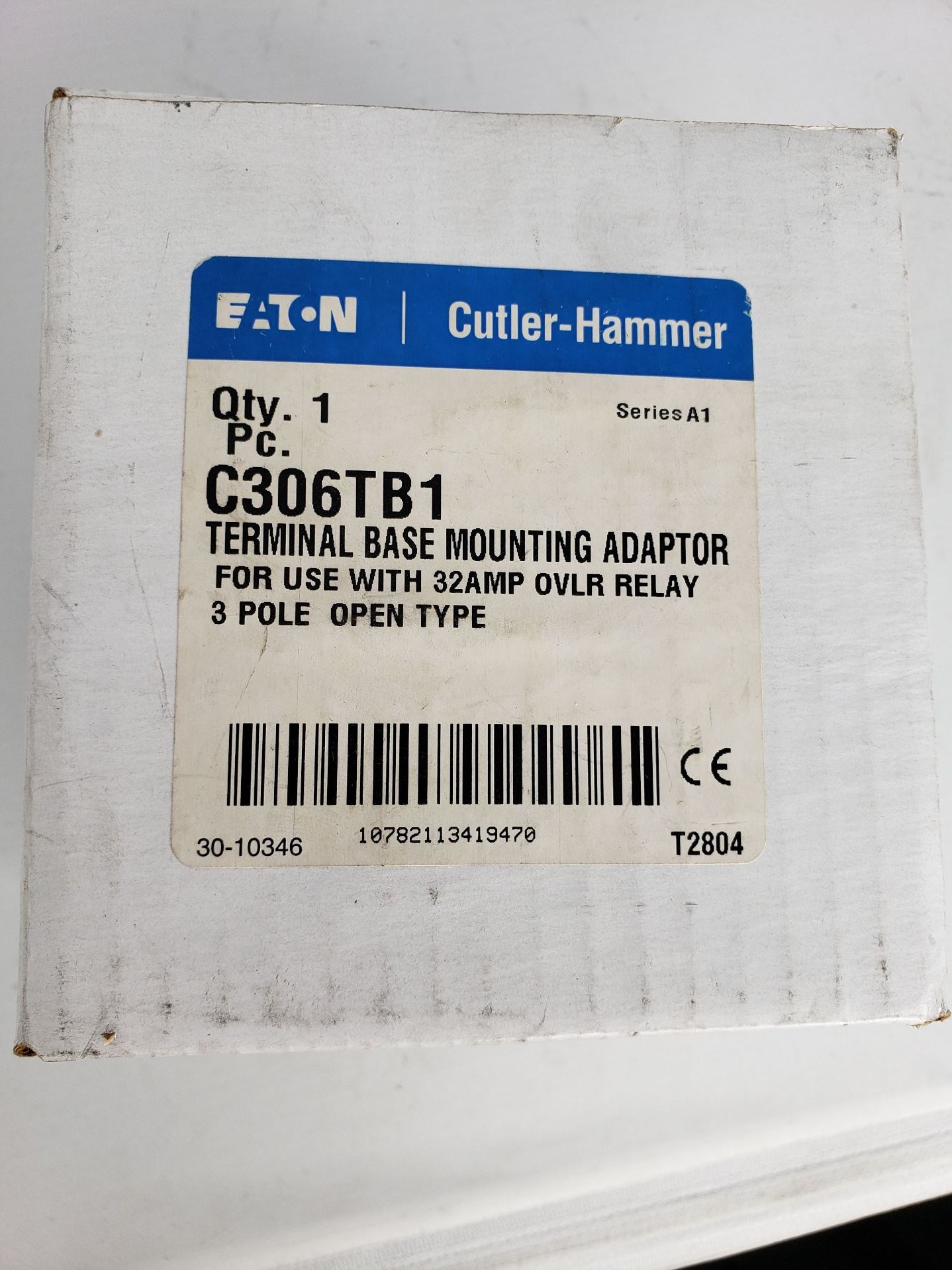 Cutler Hammer C306TB1 Overload Relay Terminal Base Adapter 0-32 Amp 1 PCS New Condition