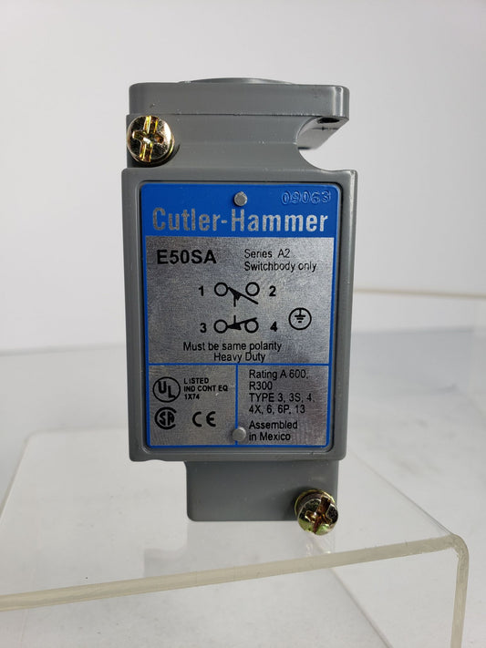 New Cutler Hammer E50SA Ser. A2 Heavy Duty Limit Switch Body Only Single Pole 1 PCS New Condition