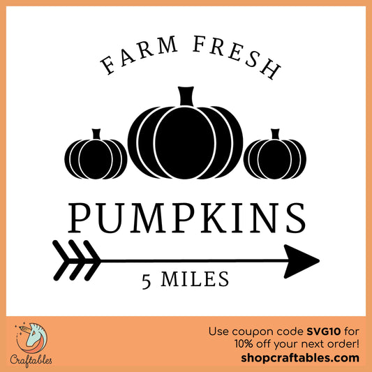 Free Farm Fresh Pumpkins SVG Cut File