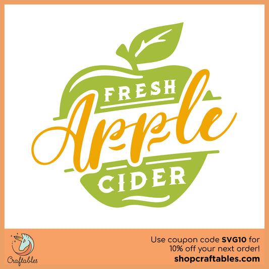 Free Fresh Apple Cider SVG Cut File