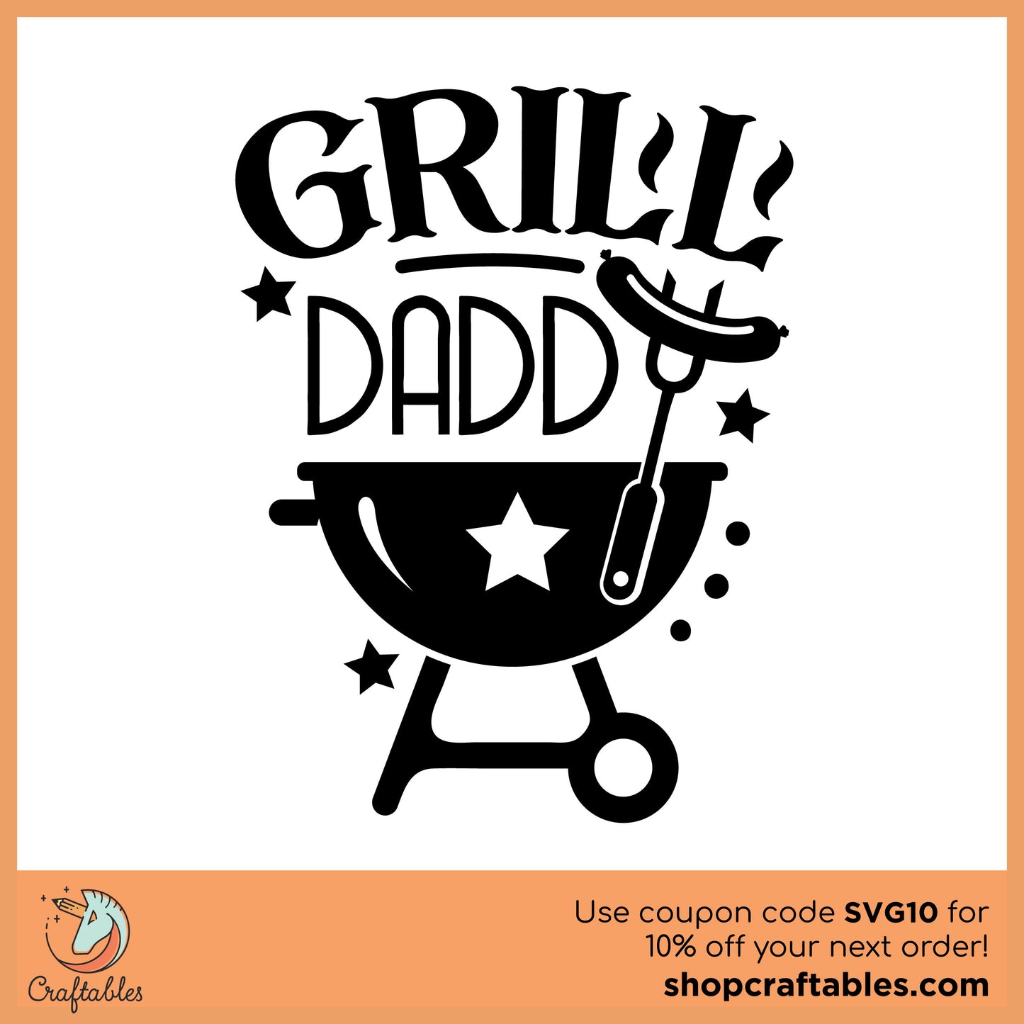 Free Grill Daddy SVG Cut File