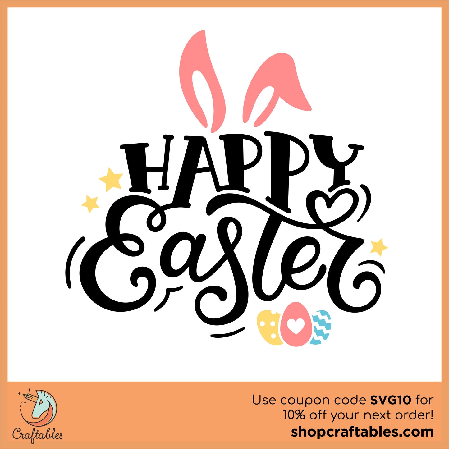 Free Happy Easter SVG Cut File