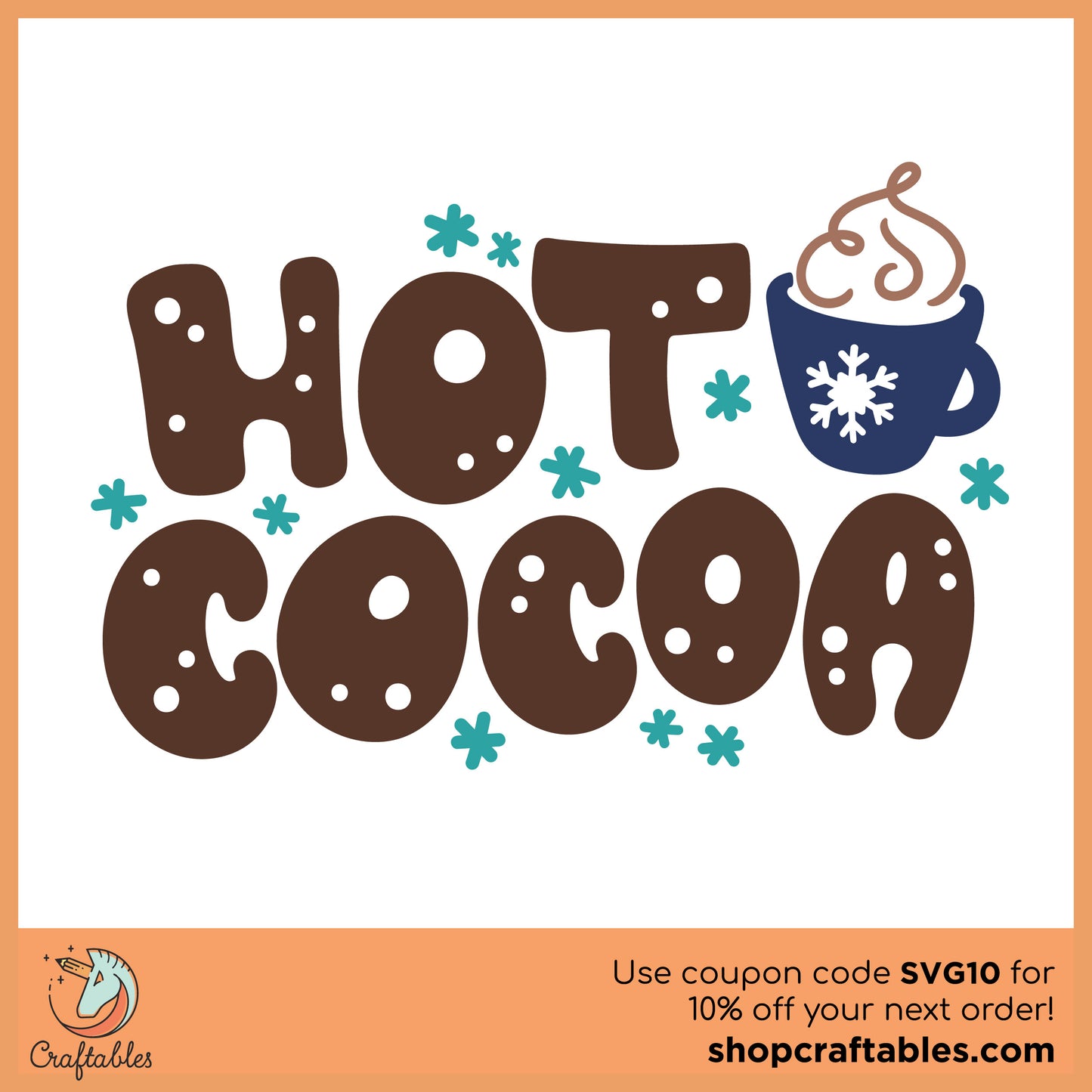 Free Hot Cocoa SVG Cut File