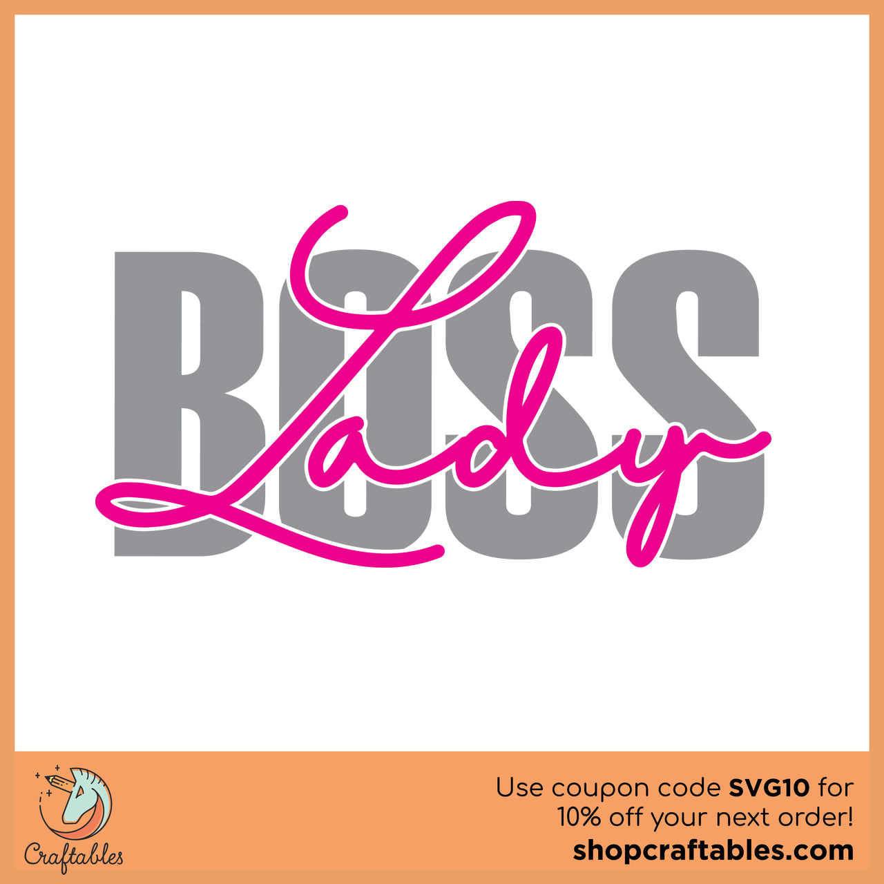 Free Lady Boss SVG Cut File