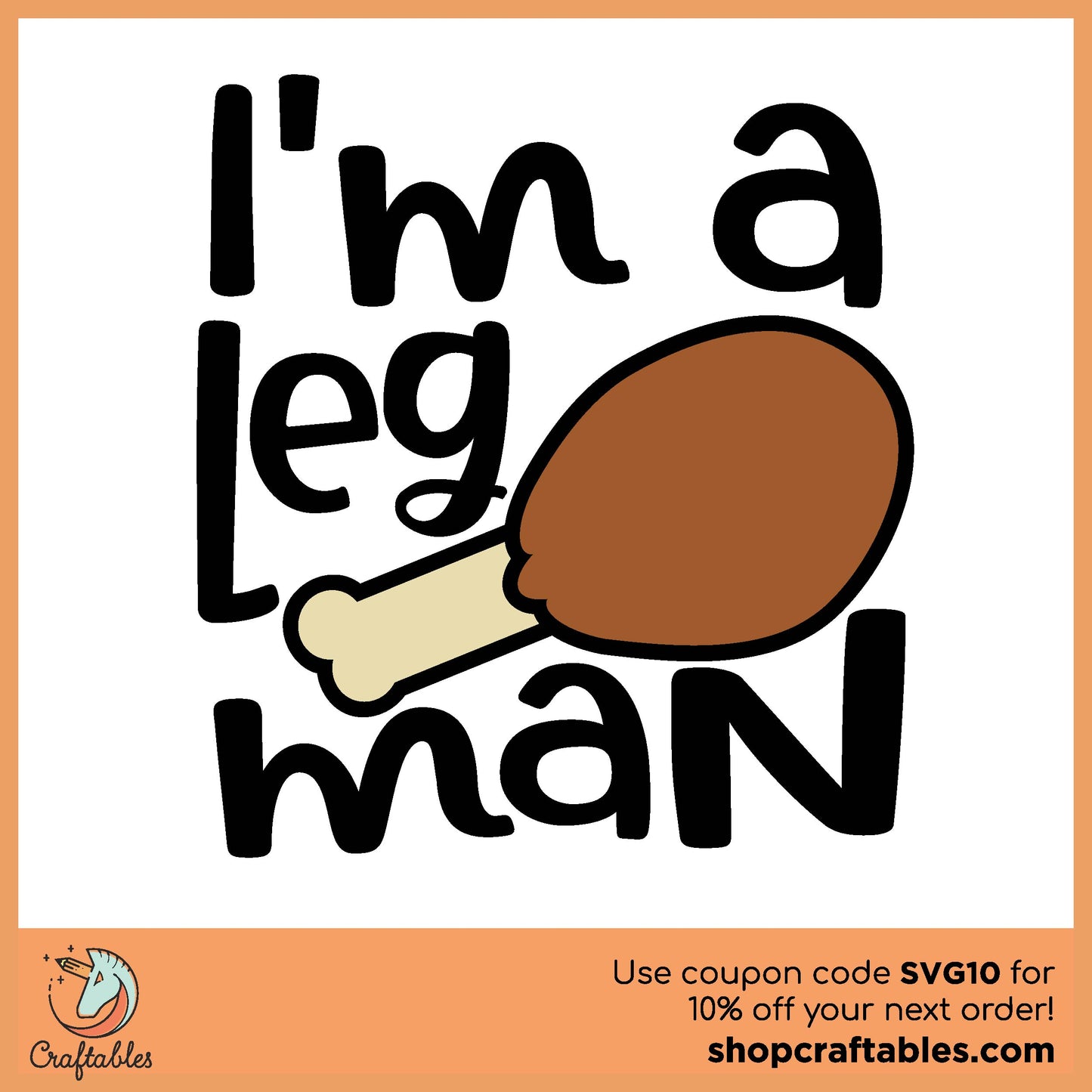 Free Leg Man SVG Cut File