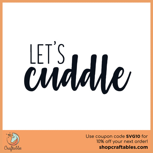 Free Let's Cuddle SVG Cut File
