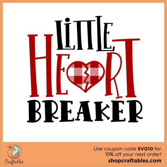 Free Little Heart Breaker SVG Cut File