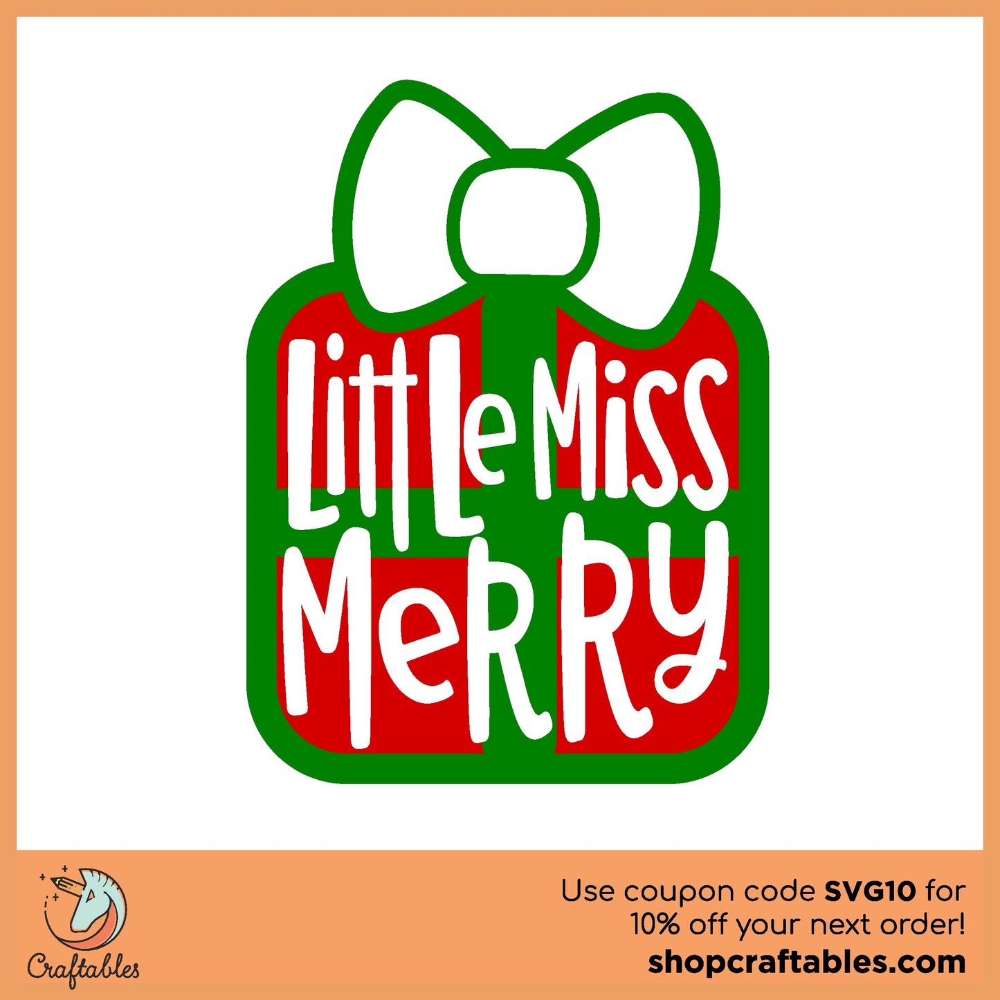 Free Little Miss Merry SVG Cut File