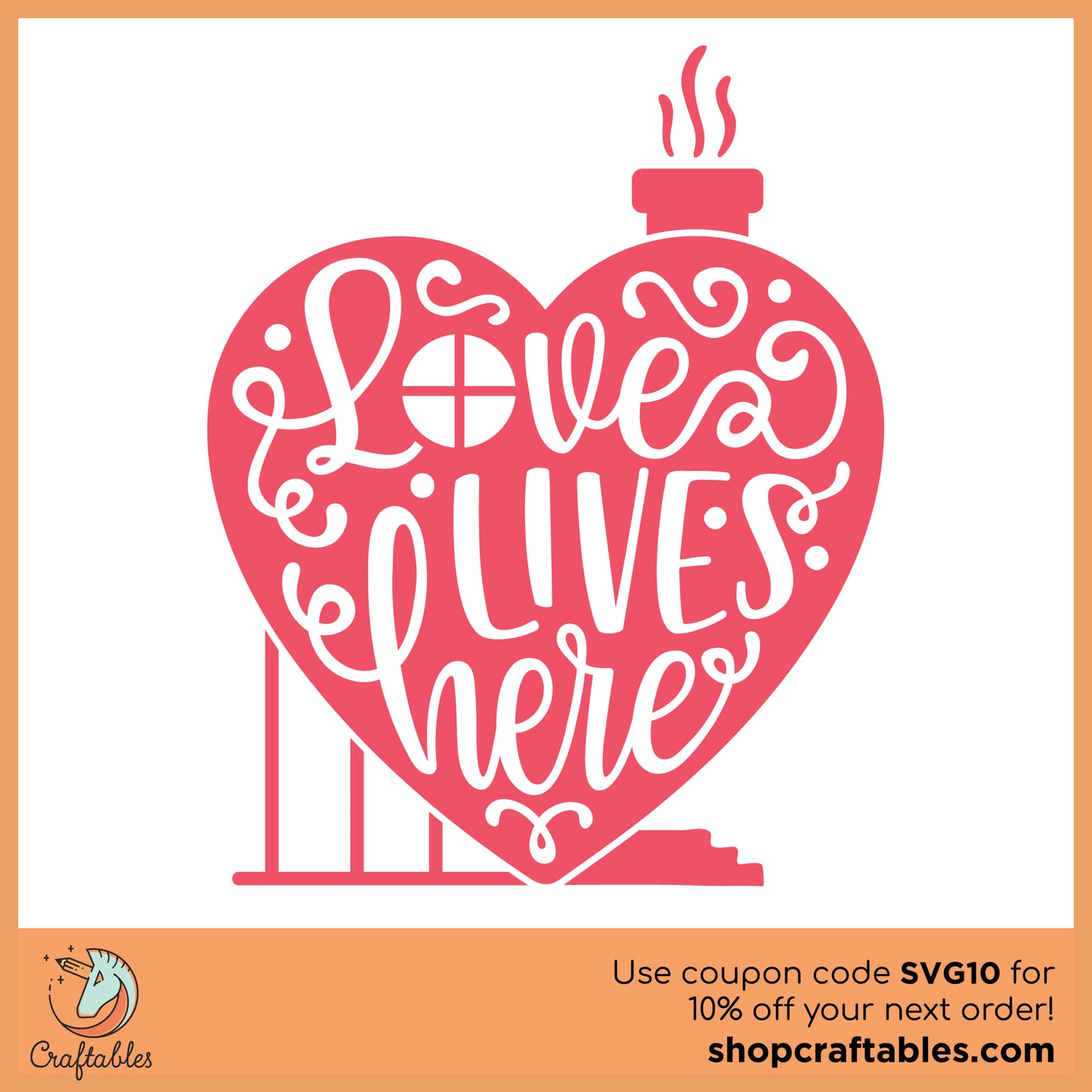 Free Love Lives Here SVG Cut File