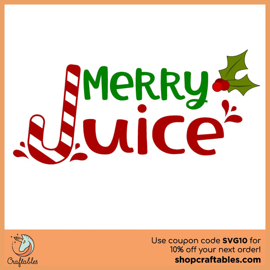 Free Merry Juice SVG Cut File