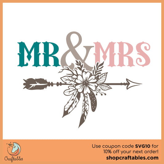 Free Mr. and Mrs. SVG Cut File