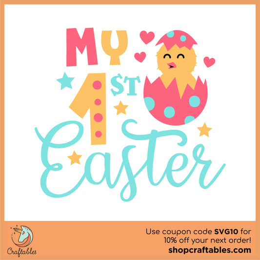 Free My First Easter SVG Cut File