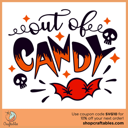 Free Out Of Candy SVG Cut File