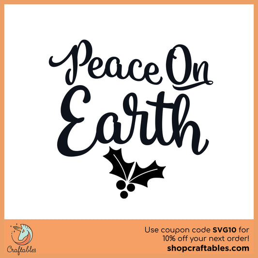 Free Peace on Earth SVG Cut File