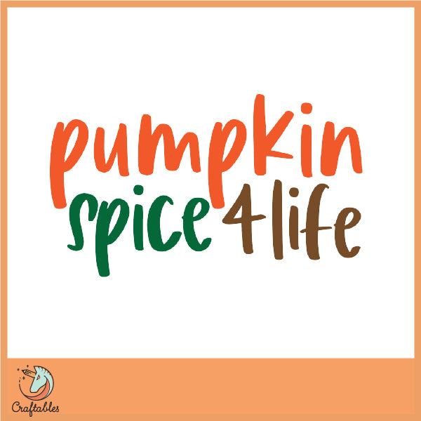 Free Pumpkin Spice 4 Life SVG Cut File
