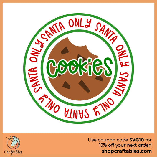Free Santa 's Cookies Cam SVG Cut File