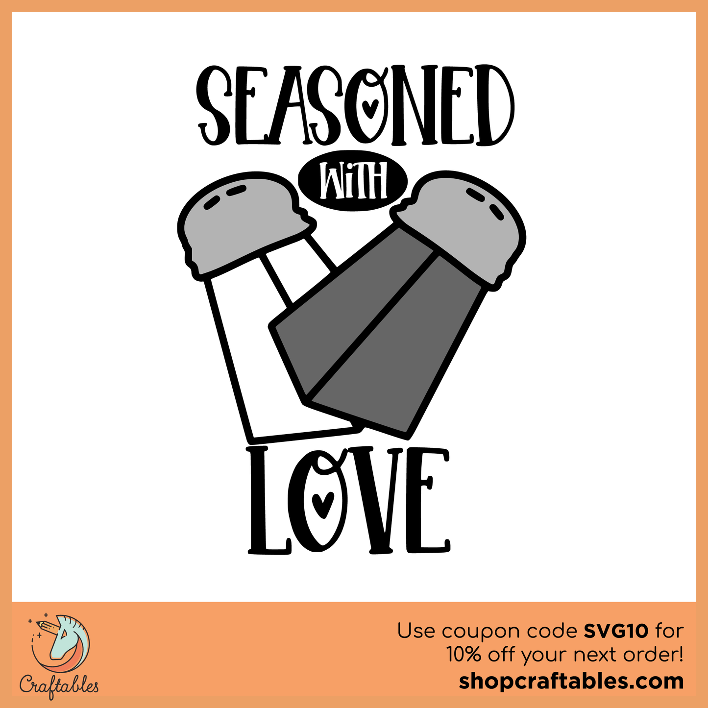 Free Seasoned with Love SVG Cut File