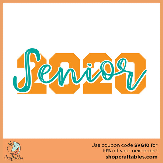 Free Senior 2020 SVG Cut File