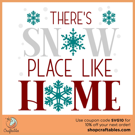 Free Snow Place Like Home SVG Cut File