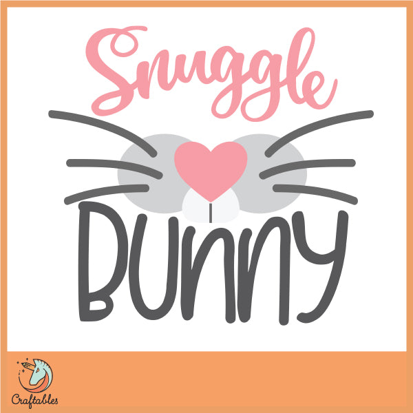 Free Snuggle Bunny SVG Cut File