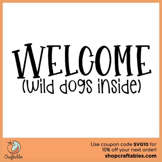 Free Wild Dog Inside SVG Cut File