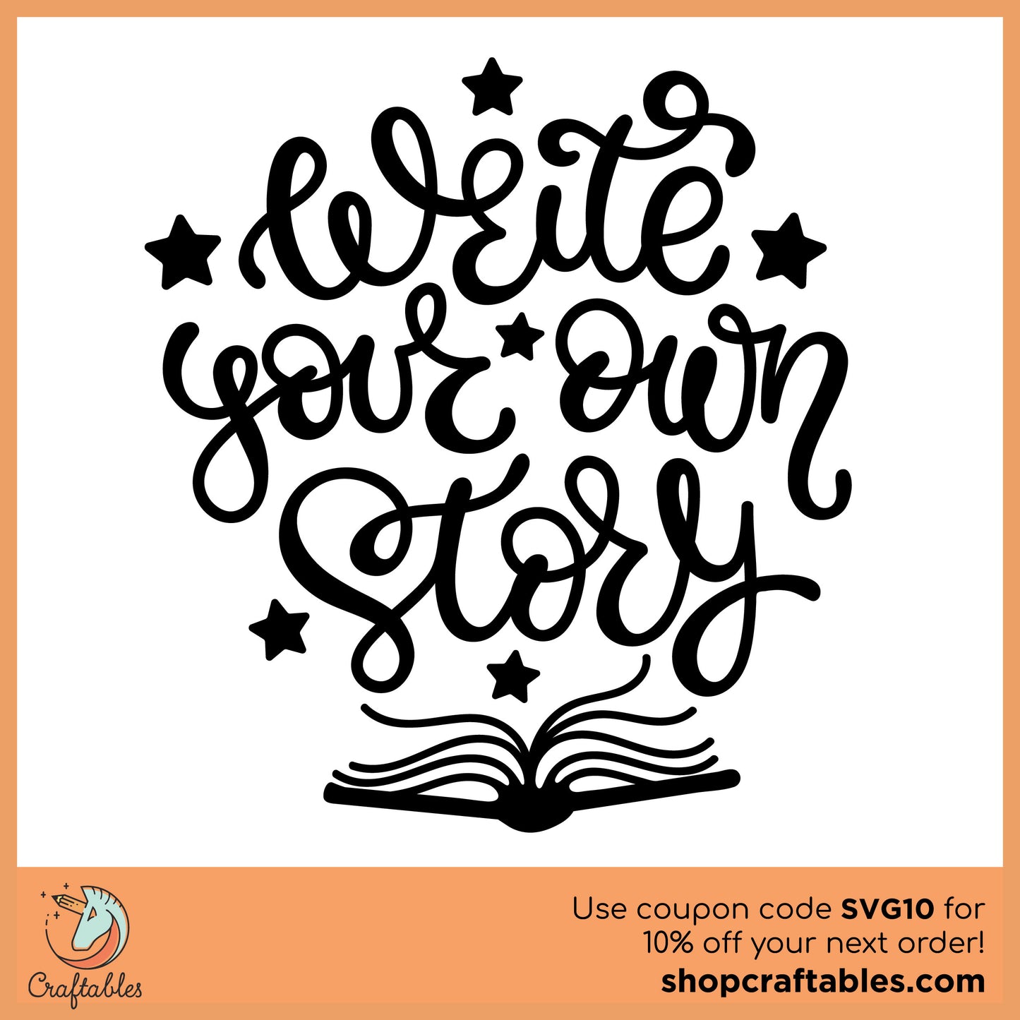 Free Write Your Own Story SVG Cut File