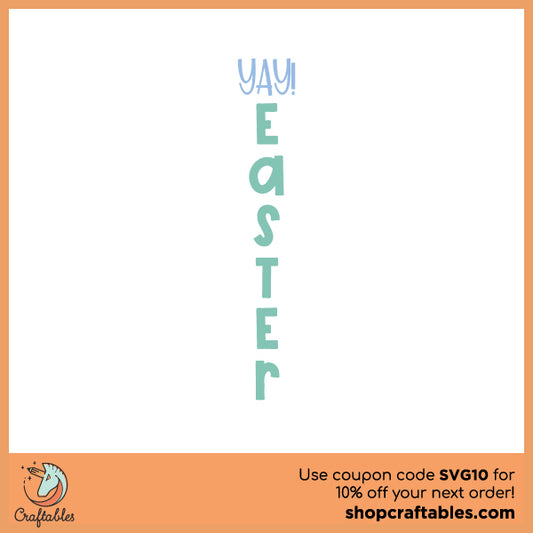 Free Yay Easter SVG Cut File